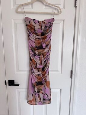 Open Edit Mesh Tube MIDI dress
